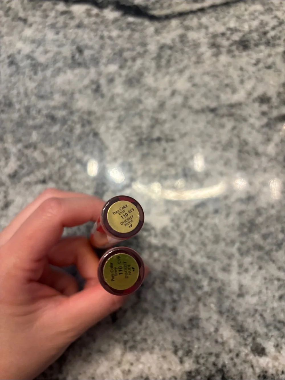 Estee Lauder Shimmery Nude-Pink Lip Gloss Duo with Gold Caps
